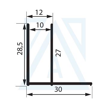 Resim Ekolüks Duvar Dikme Profili - 2342 - 0.230 kg/m