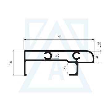 Resim Minimal Seri Ray Profili - 3454 - 0.365 kg/m