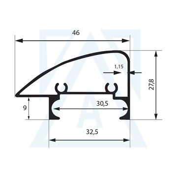 Resim Yeni Poll Serisi Ray Profili - 4349 - 0.415 kg/m