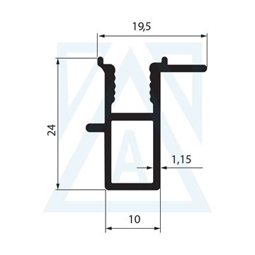 Resim King Serisi Profili - 407 - 0.235 kg/m