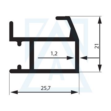 Resim King Serisi Profili - 466 - 0.286 kg/m