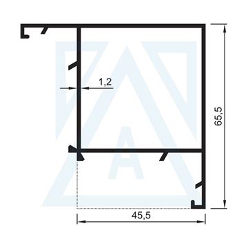 Resim 90 Derece Dönüş Profili - 8443 - 0.810 kg/m