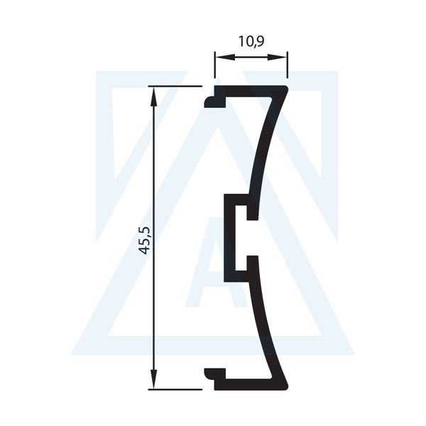 Ürün resmi: Düz Seri Çarpma Kapı Adaptörü - 1620-M - 0.350 kg/m