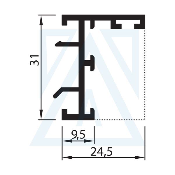 Ürün resmi: Sabit Kasa Adaptörü - 1761 - 0.370 kg/m