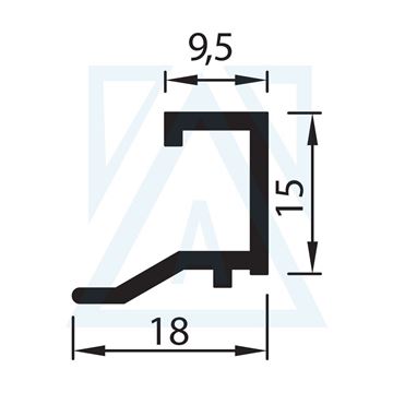 Resim Sineklik Çıtası - 1810 - 0.190 kg/m