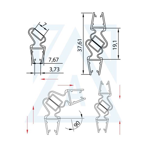 Ürün resmi: MF-01 - Mıknatıslı Fitil Üniversal Conta